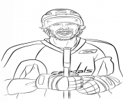 Printable alex ovechkin nhl hockey sport  coloring pages